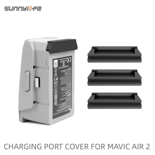 [공식수입원]매빅에어2 배터리 충전 포트 보호 커버 캡 실리콘 3개1세트 MAVIC AIR 2 Battery Silicone Cover Cap