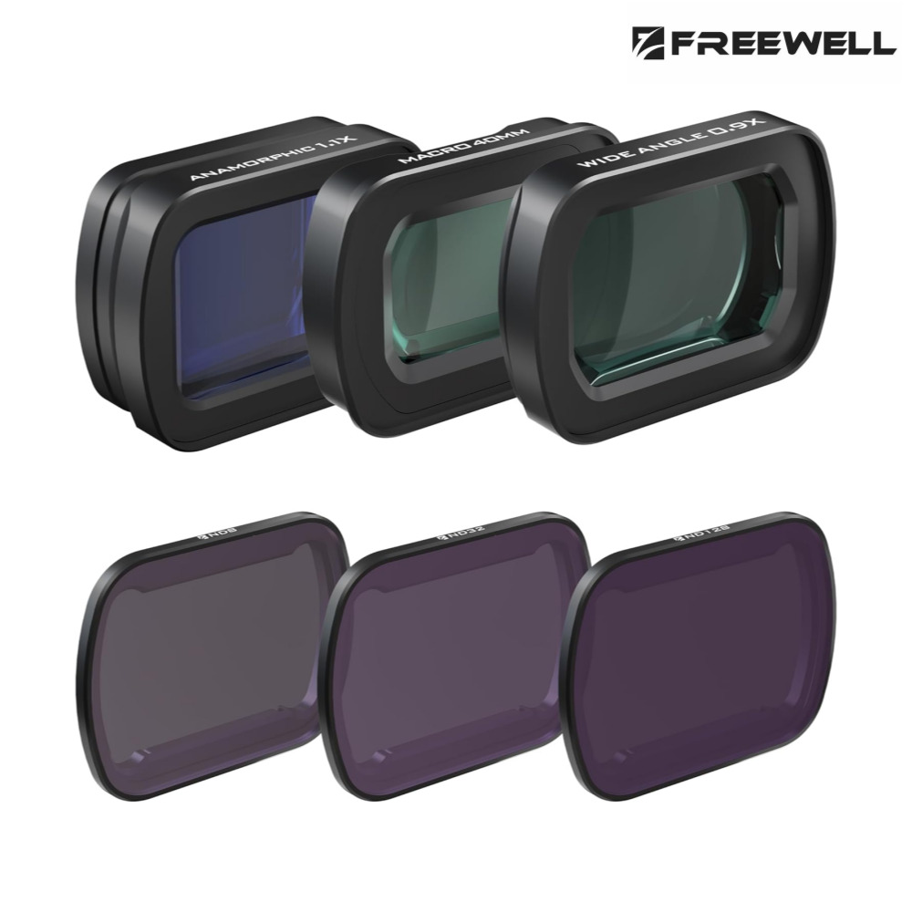 프리웰 오즈모 포켓3 렌즈3종+필터3종 매크로 광각 아나모픽 ND필터